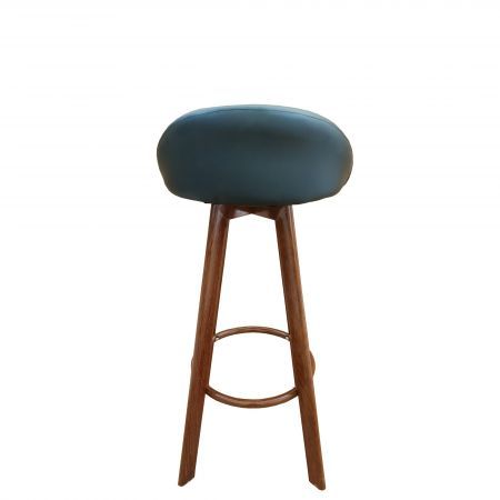 Noel Set of 4 Black Leatherette Bar Stool