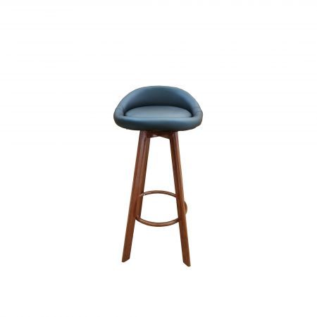 Noel Set of 4 Black Leatherette Bar Stool