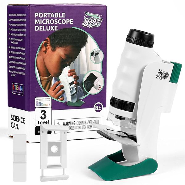 Microscope Set Science Toys STEM Educational Microscope Kit for Kids 8-12