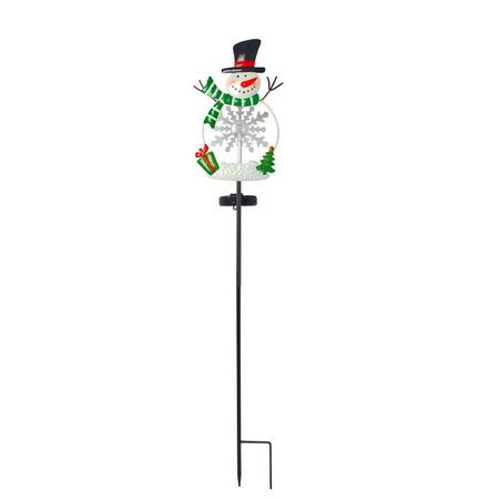 Solar Christmas Decorations Outdoor, Waterproof Christmas Pathway Lights -Snow Man