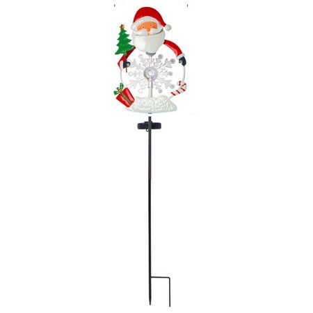 Solar Christmas Decorations Outdoor, Waterproof Christmas Pathway Lights -Santa Claus