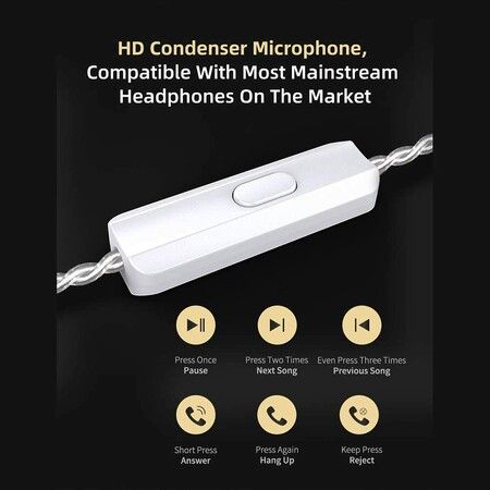 X in-Ear Earphone 1BA 1DD Hybrid Driver Bass Earbuds HiFi  Detachable Cable Sport Monitor  Headset With Mic