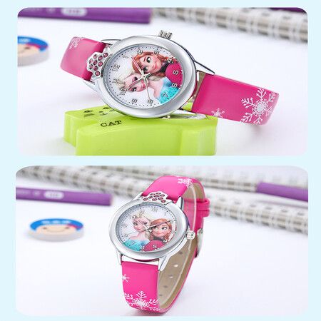 Frozen Children Cartoon Watch Girl Quartz Watches Authentic Student Lovely Cartoon Princess Watches