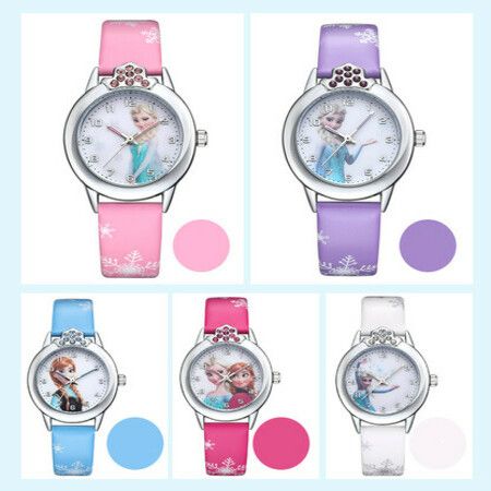 Frozen Children Cartoon Watch Girl Quartz Watches Authentic Student Lovely Cartoon Princess Watches