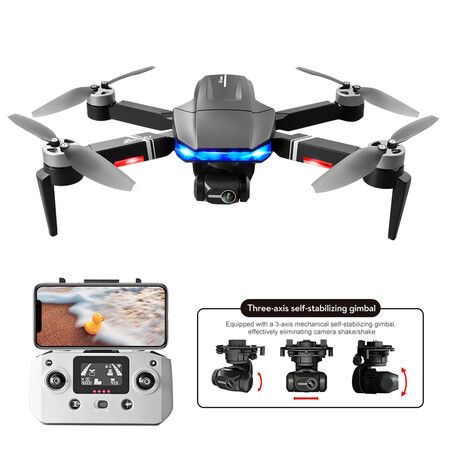 6K HD GPS Drone Professional Camera 3-Axis Gimbal Aerial Photography Brushless Motor Professional Luxury Package