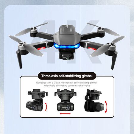 6K HD GPS Drone Professional Camera 3-Axis Gimbal Aerial Photography Brushless Motor Professional Luxury Package