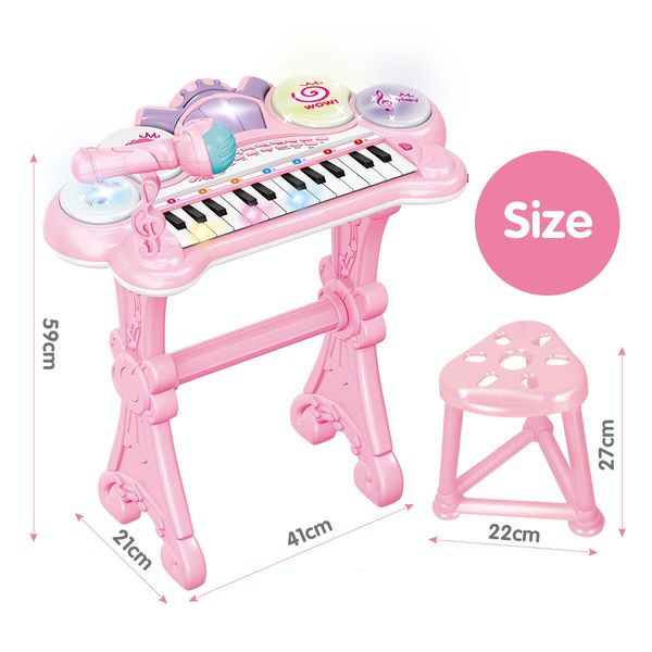 Kids Electronic Piano Mini Keyboard Toddler Electric Organ Educational Toy Musical Instrument 24 Key 