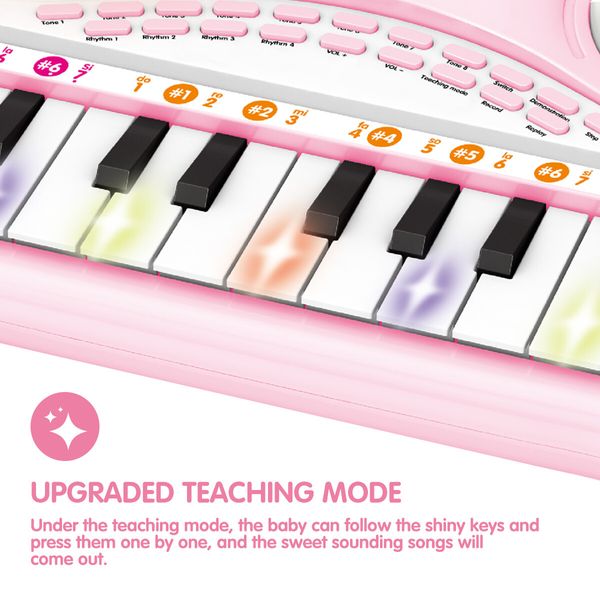 Kids Electronic Piano Mini Keyboard Toddler Electric Organ Educational Toy Musical Instrument 24 Key 