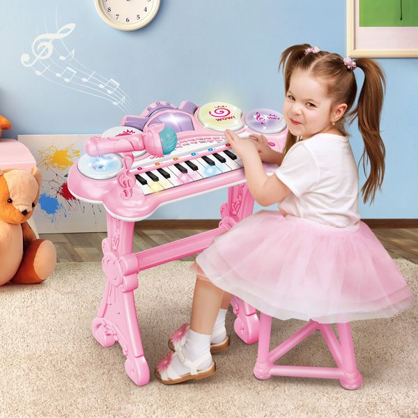 Kids Electronic Piano Mini Keyboard Toddler Electric Organ Educational Toy Musical Instrument 24 Key 