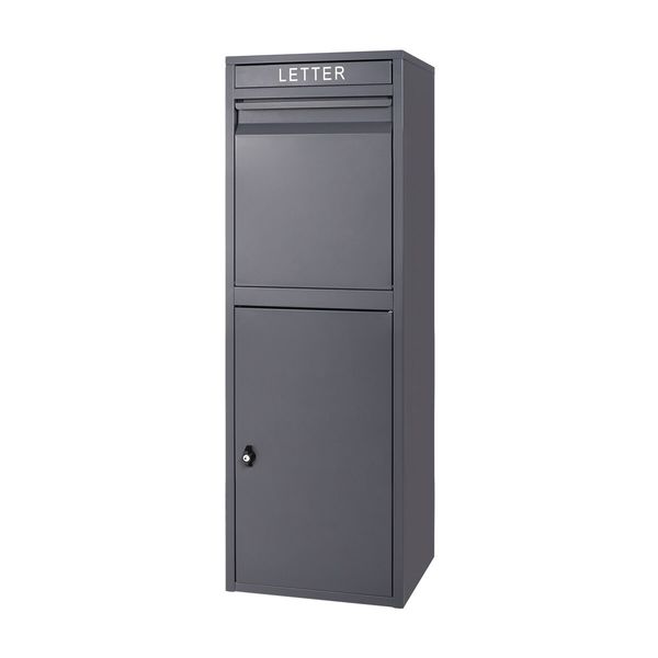 Letterbox Freestanding Weatherproof Parcel Mailbox Delivery Postbox Drop Box