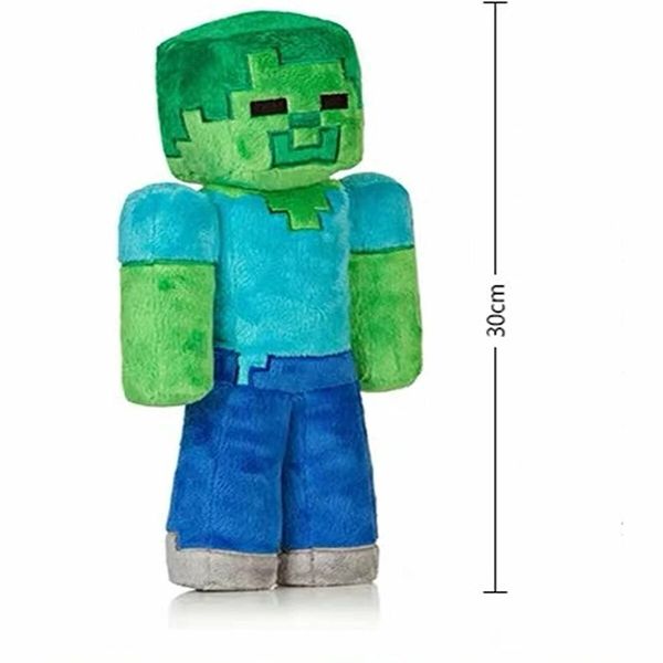 Minecraft Robot Creative Doll Plush Toy Weird Steve Action Figure Zombie Man Toy