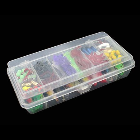 141pcs Fishing Accessories Kit Fishing Lures Baits Crankbait Swimbaits Jig Hooks Fishing Gear Lures Kit Set with Tackle Box