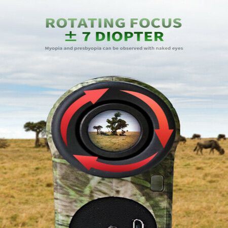 Camouflage Laser Rangefinder for Hunting Telescope Rechargeable 600M Laser Distance meter Golf range finder