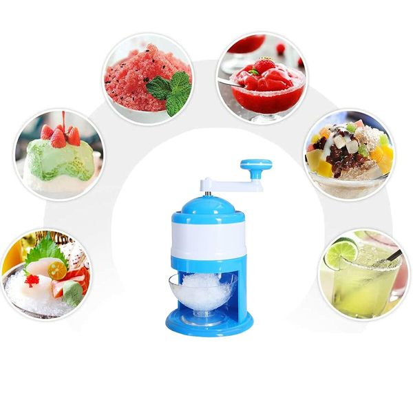 Manual Ice CrusherPortable Hand Crank Manual Ice Crusher Shaved Ice Maker