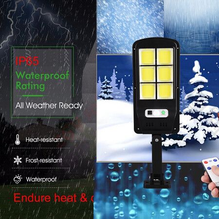 Solar Lamp Floodlight Reflector 120LED PIR Motion Sensor Outdoor Street Waterproof Wall Garden