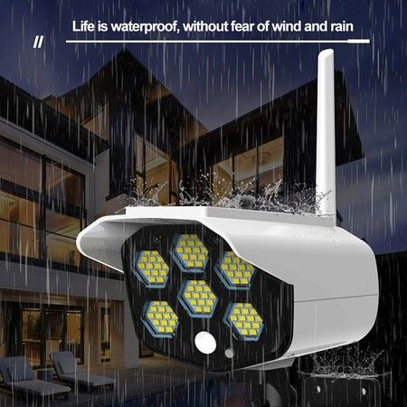 LED Garden Light Solar Powered Outdoor Wall Mount Waterproof Lamp Outside Pathway Security Motion Sensor Lighting Kit