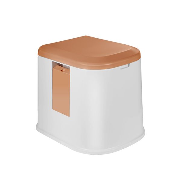 7L Camping Toilet Portable Travel Outdoor Porta Potty Detachable Inner Bucket Paper Holder Phone Storage