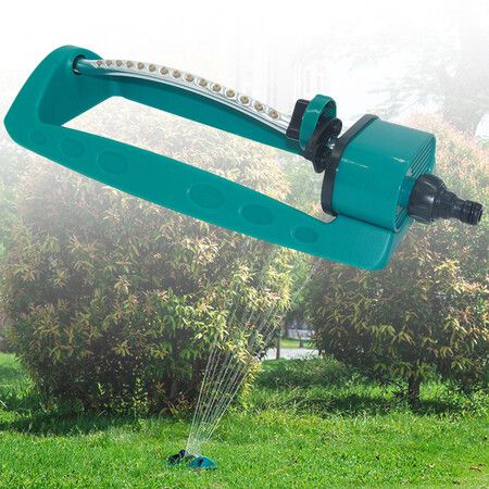 15 Holes Adjustable Alloy Watering Sprinkler Sprayer Oscillating Oscillator LAutomatic Water Sprinklers Lawn Irrigation