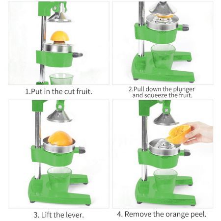 Commercial Manual Juicer Hand Press Juice Extractor Squeezer Orange Citrus Green