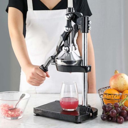 Commercial Stainless Steel Manual Juicer Hand Press Juice Extractor Squeezer Black