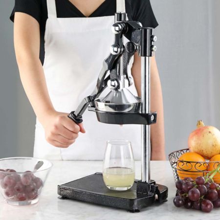 Commercial Stainless Steel Manual Juicer Hand Press Juice Extractor Squeezer Black