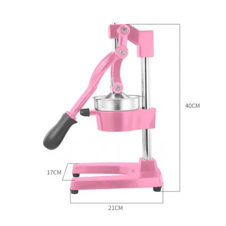 Commercial Manual Juicer Hand Press Juice Extractor Squeezer Orange Citrus Pink