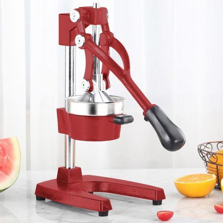 Commercial Manual Juicer Hand Press Juice Extractor Squeezer Orange Citrus Red