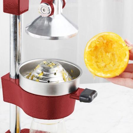 2X Commercial Manual Juicer Hand Press Juice Extractor Squeezer Orange Citrus Red