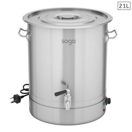 21L Stainless Steel URN Commercial Water Boiler  2200W