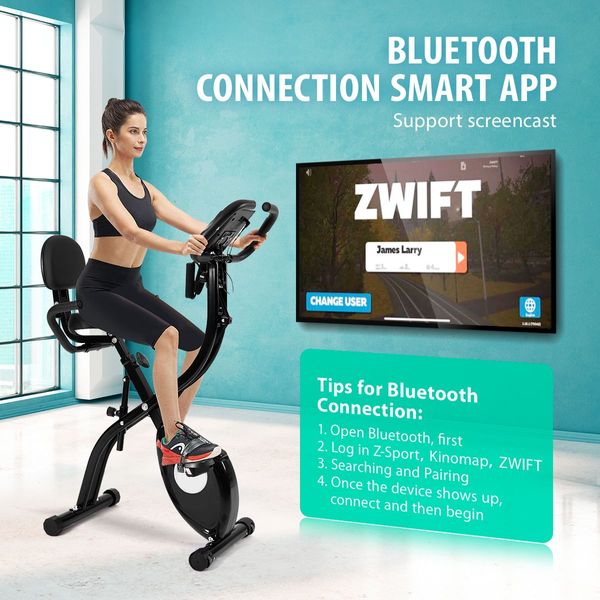 Genki Spin X-Bike Magnetic Exercise Bike Upright Recumbent Bicycle 100 Resistance Bluetooth App Heart Rate