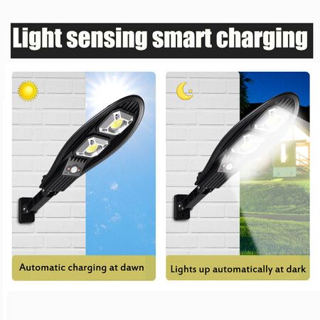 500 Watts Solar LED Outdoor Light Solar Lamp Powered Sunlight Waterproof PIR Motion Sensor Street Light for Garden Decoration