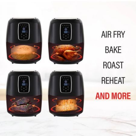 Kitchen Couture 7L Digital Air Fryer (Black)