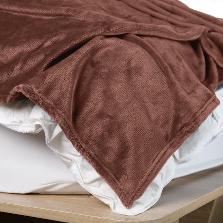 Royal Comfort Plush Coffee Blanket