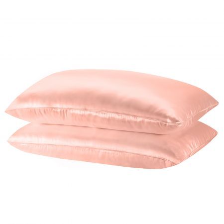 MULBERRY SILK PILLOW CASE TWIN PACK - SIZE: 51X76CM - BLUSH