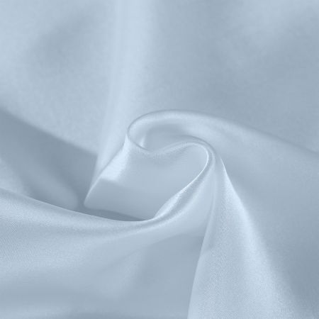 SILK PILLOW CASE TWIN PACK - SIZE: 51X76CM - Soft Blue