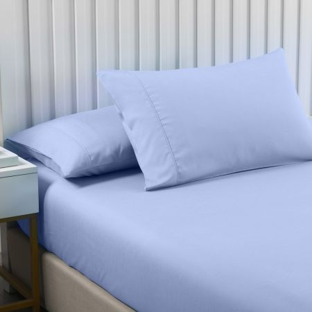 Royal Comfort Bamboo Cooling 2000TC 3-Piece Combo Set - Queen-Light Blue