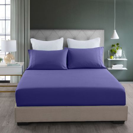 Royal Comfort Bamboo Cooling 2000TC 3-Piece Combo Set - King-Royal Blue