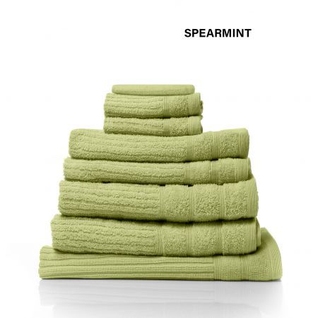 Royal Comfort Eden Egyptian Cotton 600 GSM 8 Piece Towel Pack Spearmint