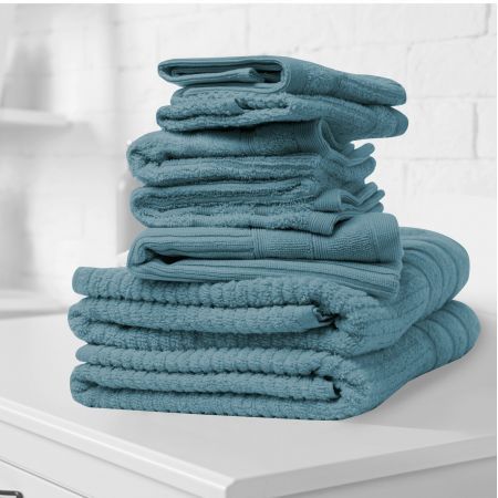 Royal Comfort Eden Egyptian Cotton 600 GSM 8 Piece Towel Pack Turquoise