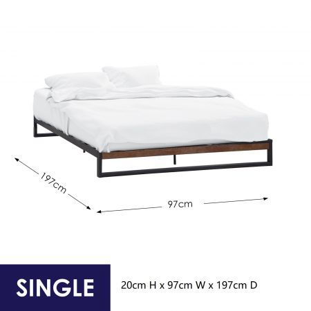 Florence Metal bed base - Single