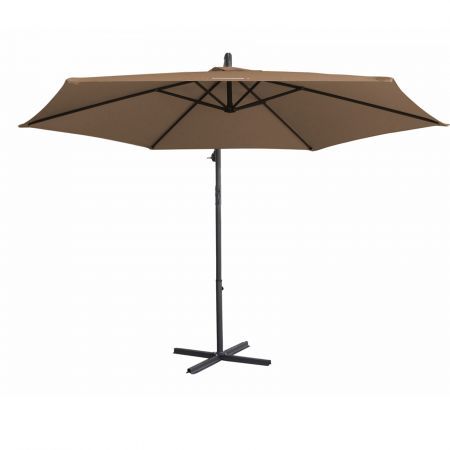 Milano Outdoor - Outdoor 3 Meter Hanging and Folding Umbrella - Latte