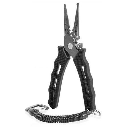 Fishing Pliers Hook Removers Split Ring Line Cutters Fishing Multi Tools With Sheath And Lanyard