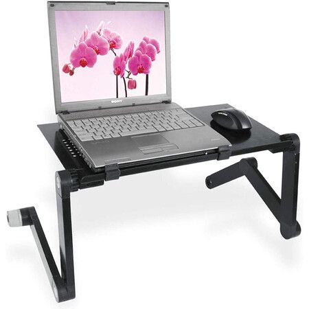 Portable Adjustable Foldable Laptop Holder Notebook Desks PC Table Vented Stand