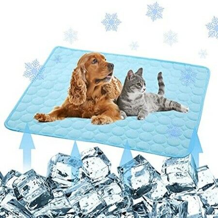 SizeXL 100x70cm Pet Cooling Mat for Dog Puppy Cat Washable Cooling Pad Under 40KG