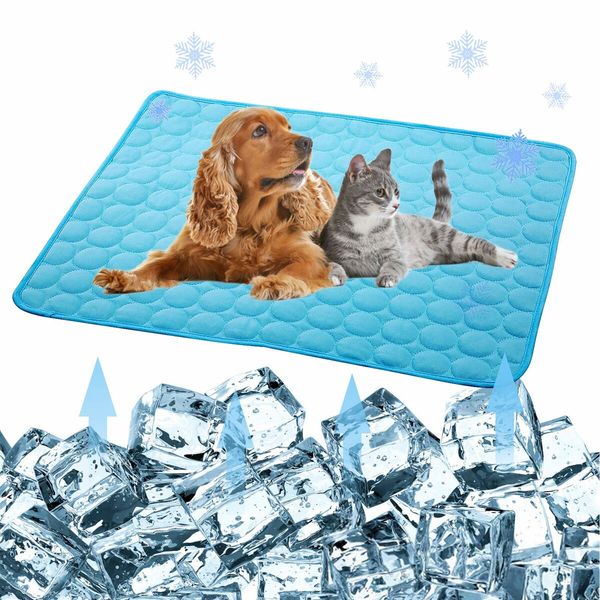 SizeXL 100x70cm Pet Cooling Mat for Dog Puppy Cat Washable Cooling Pad Under 40KG