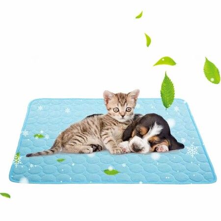 SizeXL 100x70cm Pet Cooling Mat for Dog Puppy Cat Washable Cooling Pad Under 40KG