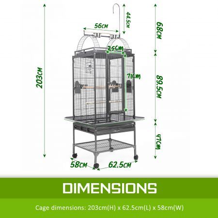 Bird Cage Parrot Aviary TENOR 203cm