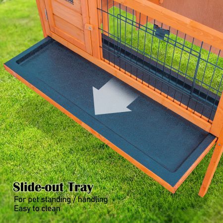 Rabbit Hutch Eden Free Standing Wooden Chicken Guinea Pig Cage