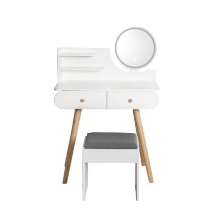 Dressing Table Stool LED Mirror