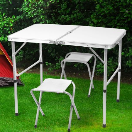 Levede Camping Table Chair Set Folding Portable Outdoor Foldable Picnic BBQ Desk